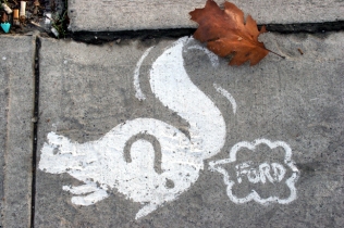 White Squirrel Farting Ford
